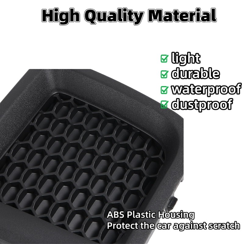 Front Bumper Grille Insert Bezel Cover Replacement (LH + RH)