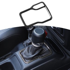 RT-TCZ for Wrangler JL Carbon Fiber Gear Shift Trim Cover Frame for Jeep Wrangler JL JLU Gladiator JT 2018-2024 Carbon Fiber Interior Accessories