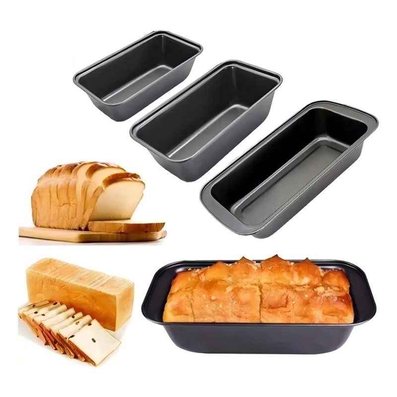 Moldes para Pan de Caja, 19 x 12 x 7