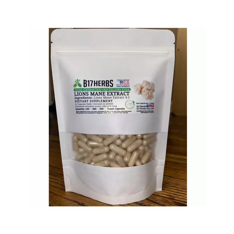 B17 Herbs Lions Mane Mushroom Extract 4:1 | Extra Strength