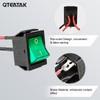QTEATAK KCD4 2Pcs DC 12V-24V 30A DPST Pre-Wired 4-Pin 2