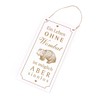 Engraved Door Sign with German Text "Ein Leben ohne Wombat