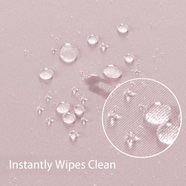 Obstal Mantel rectangular rosa polvoriento, resistente al agua, mantel de poliéster resistente al agua, mantel decorativo de tela para uso en exteriores e interiores, 60 x 102 pulgadas