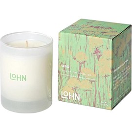 Lohn Oro Scented Candle - Luxury Jar Candle for Home Decor, Long Lasting Soy Wax Blend, Clean Ingredients, Jasmine, Citrus & Amber, 50 Hour Burn Time, 7.5 oz