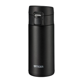 TIGER MKA-K036KK Water Bottle, 12.2 fl oz (360 ml), Mug Bottle, One-touch, Lightweight, Stainless Steel Bottle, Vacuum Insulated, Heat Insulated, Black