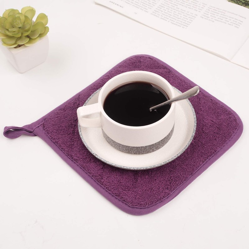 100% Cotton Kitchen Everyday Basic Terry Pot Holder Heat Resistant