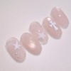 Soft Chrome Handmade Nails - Coffin Long / 소프트크롬 수제네일