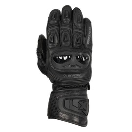 Oxford Nexus Men's Leather Motorcycle Glove, Stealth Black, L