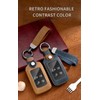 ontto Leather Car Key fob Cover fit for Defender Discovery