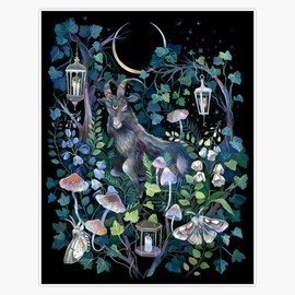 Black Goat Garden Bumper Sticker Vinyl Decal 5"