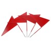 BIUDECO Running Triangle Flag Set 4 Iron Stick Flags Shot