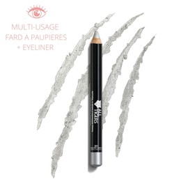 ALL TIGERS - Vegan Eyeshadow - Highly Pigmented - Natural Ingredients - Silver Grey Shade "Observe My Power" 301-3-in-1 Eyeliner - Long-Lasting Hold - Cruelty-Free