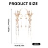 NICENEEDED Butterfly Elf Ear Cuffs, Handmade Golden Fairy Ear Cuffs