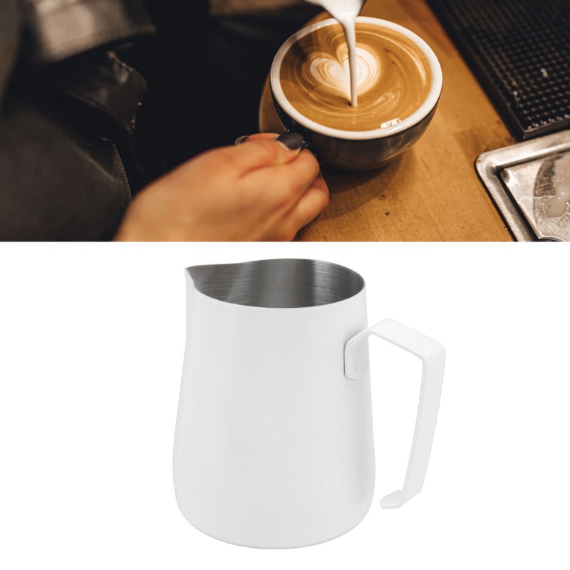 450ml Milk Frothing Pitcher 304 Stainless Steel Steaming Pitcher Milk