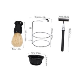 ORFOFE 1 Set Manual Shaving Men Kit with Shaving Bowl Brush Stand Grooming Accessory for Daily Use and Barbershops Safe Materials for All Skin Types