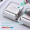 AuraFusion Snack Box with Compartments - Pack of 2, Stainless