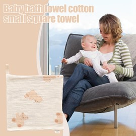 Wash Cloths for Babies | Super Absorbent Wash Clothes Baby - Reusable Cute Square Handkerchief, 9x9inch Face Towel Burp Rags for Boys and Girls Newborns