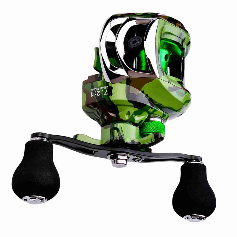 Left Hand Baitcasting Reel 18+1 BB Bearings Portable Fishing Reel