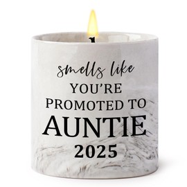 FreeJac Pregnancy Announcement for Aunt Candle Gifts Promoted To Aunt, Auntie To Be, New Aunt, First Time Aunt, You're Going To Be An Auntie Gift Baby Announcement, Baby Shower Return Gifts for Auntie