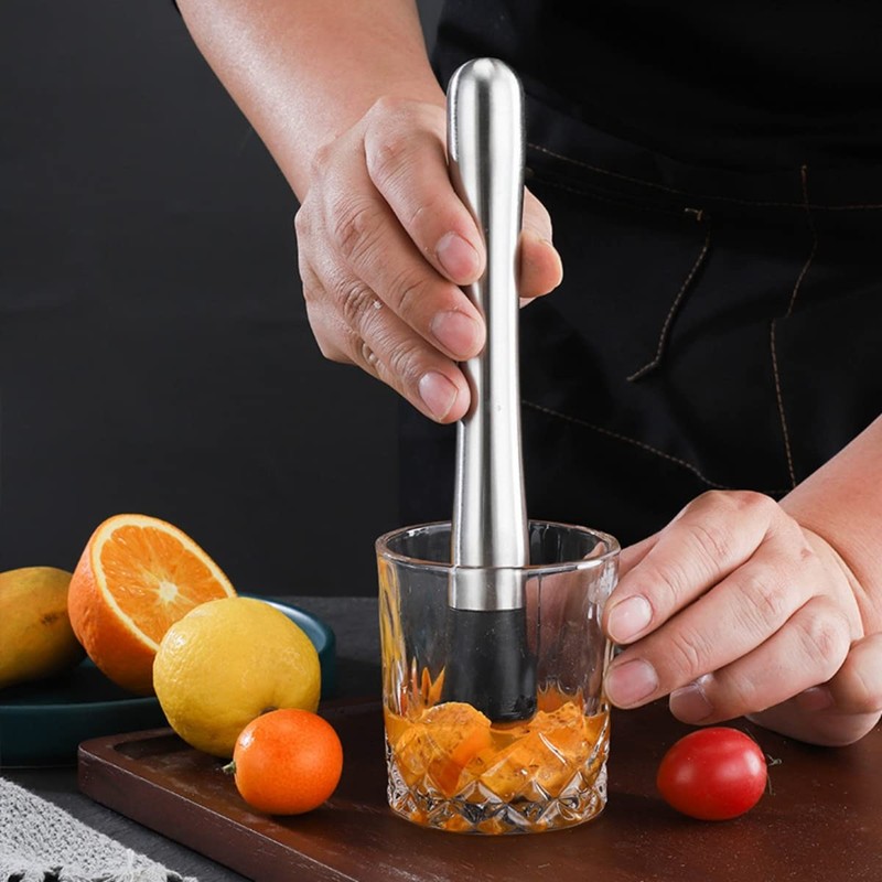 YSTrillion Cocktail Muddler 25 cm Crushed Ice Hammer Cocktail Muddler