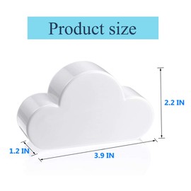 Creative and Colorful Decorative Cloud-Shaped Magnet Keychains, Perfect for Door, Entryway Decorative Wall Mount Holder for Key (Pink,2 Pcs)