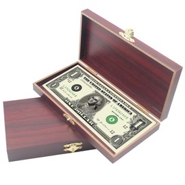 2 PCS Wooden Lockable Currency Tray, Metal Cash Box Single Row Currency Tray Money Organizer for Cash Money Storage Box with Lid Money Saving Organizer Cash Organizer Money Gift Box Organizer