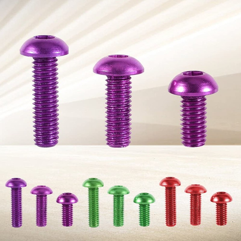 10pcs M3 6/8/10mm Screws Round Head Screws Screw Head Button