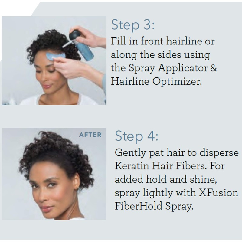 XFusion Keratin Hair Fibers, Gray, Travel Size, 3g (0.11 OZ)