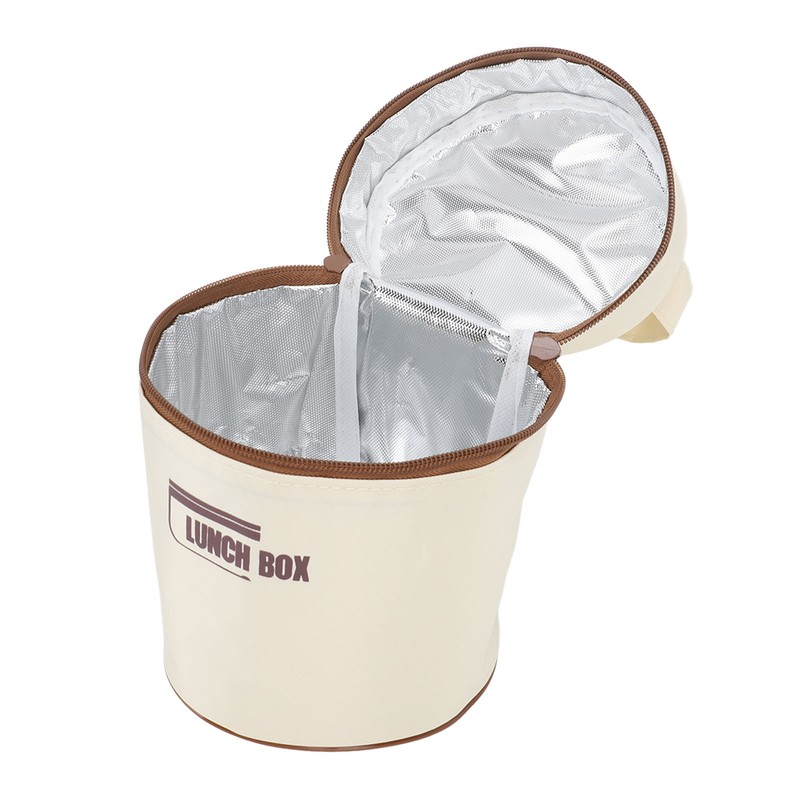 Insulated Lunch Container 304 Stainless Steel Leakproof Portable Round Thermal