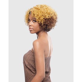 VANESSA Super C-Side Lace Part Medium Short Length Curly Style Cool Vent Synthetic Wig - SUPER C BEOLA (SP1B/33)