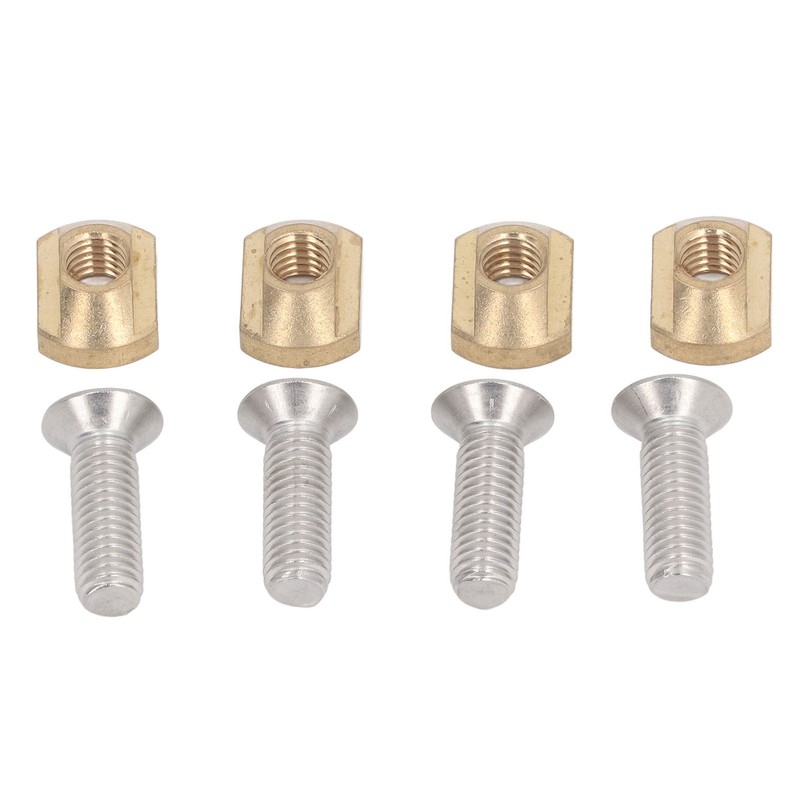 4 Sets Surfboard Screw Plate Copper Seawater Erosion Resistant Fins
