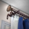 Candice 13/16" Triple Curtain Rod 66-120 inch - Cocoa