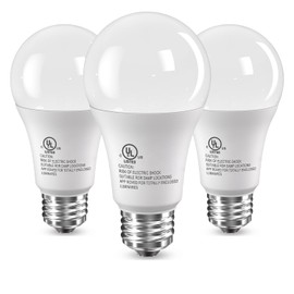 A19 LED Light Bulbs, 100 Watt Equivalent, 15W Daylight White 5000K, 1500 Lumens, E26 Standard Base, No Flicker Energy Saving Lamp Bulb for Home, Bedroom, Office, Living Room, Non-Dimmable, 3 Pack
