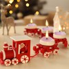Eywamage Pink Flameless Wax Tealights with Remote Timer, Flickering LED