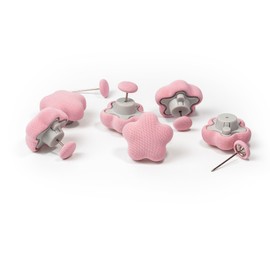 6 pcs Star Shaped Duvet pins Duvet Clips to Hold Comforter Inside Duvet Cover Snaps Double Sided Clips (Pink)