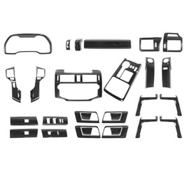 Voodonala for Toyota 4Runner 2010-2019 Center Console Dash Panel Kits Compatible with Toyota 4Runner 2010-2019(Carbon Fiber Black,28pcs)