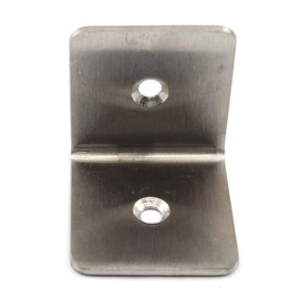 4 Pcs Stainless Steel Corner Brackets L Shape Corner Bracket for Wood Shelves 43x45x45mm