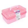 3C4G Pink and Gold Hard Case Makeup Storage Set -