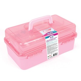 3C4G Pink and Gold Hard Case Makeup Storage Set - Kids Makeup Kit for Girls and Teens - Includes Storage Case, 5 Eyeshadows, 1 Blush, 2 Lip Glosses & 1 Nail Polish - Ages 8+ by Make It Real