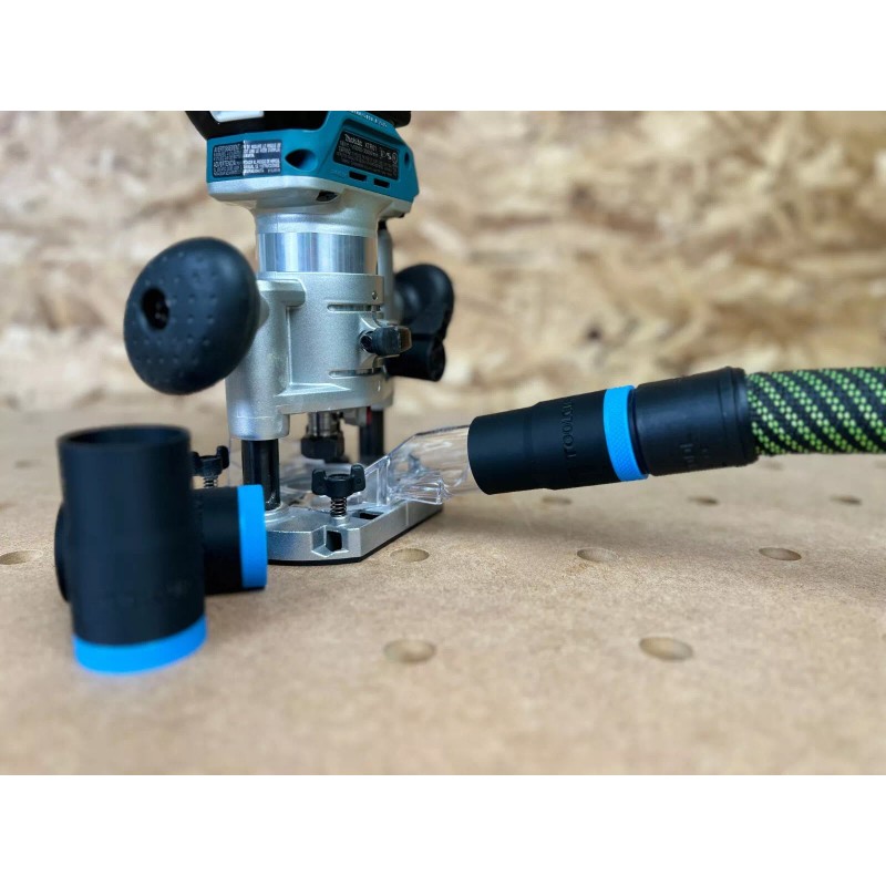 Toolcurve Makita Plunge Router to Festool 27mm Dust Extractor Adapter