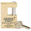 Draper 64202 Expert Quality Close Solid Brass Padlock and 2