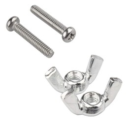 20 Sets Kit304 Stainless Steel Screw Phillips Head Screw Bolt 20 Sets M5 Butterfly nut.(M5X35 Bolt and Wing nut)