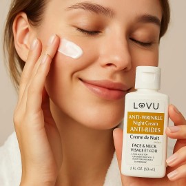 Lovu Crema Facial Antiarrugas Noche Ácido Hialurónico 60ml