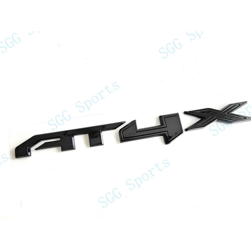 GMC 1PC Gloss Black Rear Tailgate AT4X Emblems Badge Fit