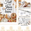 Baccessor Fall Shower Curtain Pumpkin Cross Shower Curtains Autumn Floral