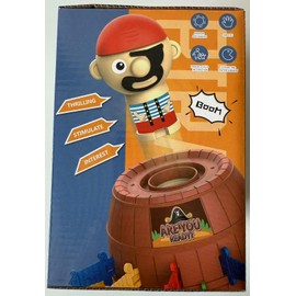 A2Z 4 Kids Pirate Barrel Pop Up Game Family Party Game Classic Pirate Barrel Toy for Kids Funny Sword Surprise Barrel Game for Children Age 3+ Interactive Educational Parent Child Play