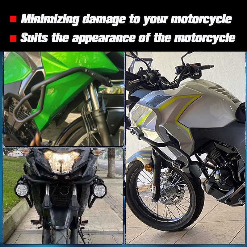 Midimttop Engine Crash Bar,Steel Motorcycle Engine Crash Bar Guard Bumper