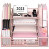 SUPEASY Mesh Desk Organizer with File Holder, 5-Tier Paper Letter