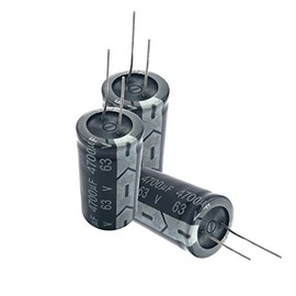 Condensadores electrolíticos de aluminio - 4700uF, 63V, 3 piezas, 22x40mm para soldadura DIY y kits de Arduino