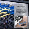 Snblzhef 300Pcs Blue RJ45 Port Ethernet LAN Hub Anti Dust